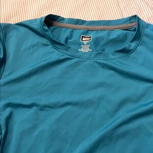 REI Women's Aqua Blue Short Sleeve Top